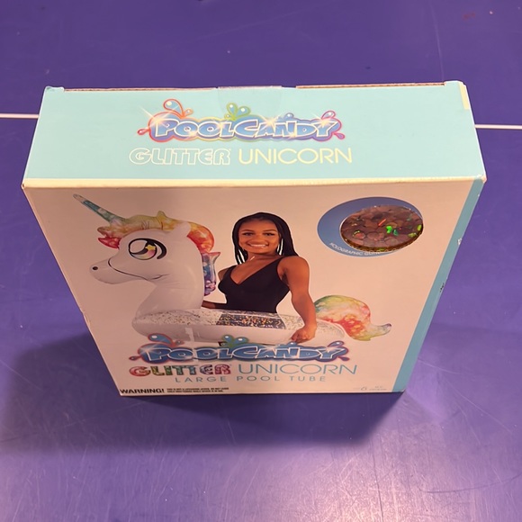 NIB, poolcandy, Glitter unicorn, brand new sealed box, holographic glitter - Picture 3 of 4